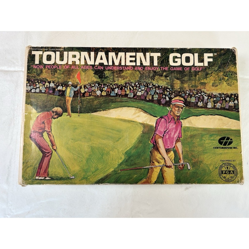 Vintage 1969 Rigely-Banada Tournament Golf Boardgame PGA Endorsed Custom House